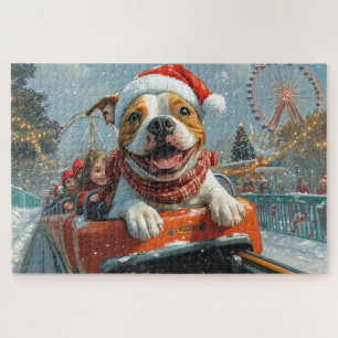American Staffordshire Hund Weihnachten