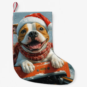 American Staffordshire Hund Weihnachten Kleiner Weihnachtsstrumpf