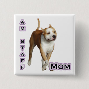 American Staffordshire Mama 4 - Schaltfläche Button