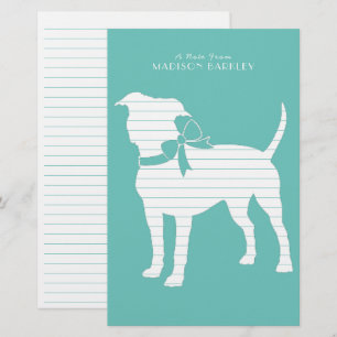 American Staffordshire Pit bull Doppy Puppy Briefpapier