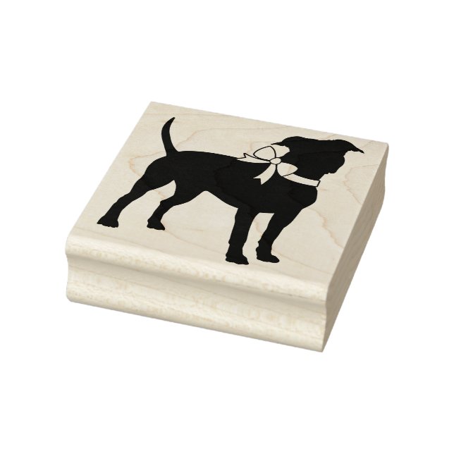 American Staffordshire Pit bull Doppy Puppy Gummistempel (Stempel)