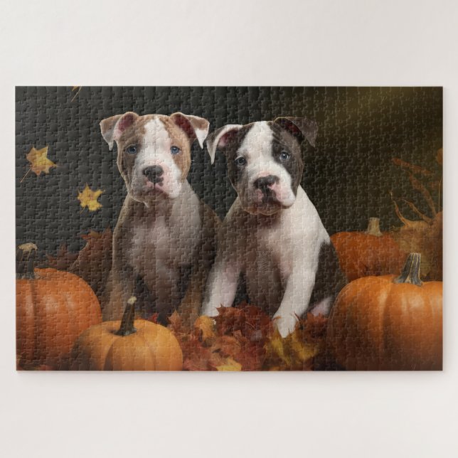 American Staffordshire Puppy Herbst Delight (Horizontal)