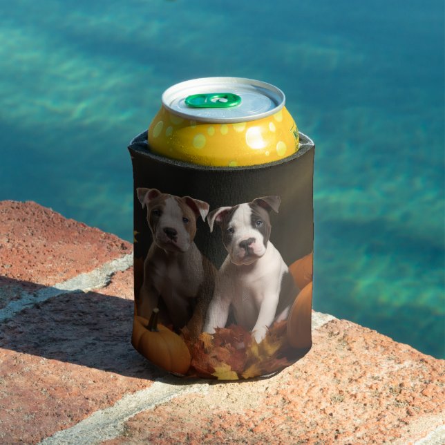 American Staffordshire Puppy Herbst Delight Dosenkühler (In Situ Pool)