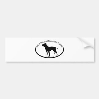 American Staffordshire Silhouette Black Bumper Sti Autoaufkleber