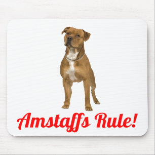 American Staffordshire Terrier ( Amstaff) Mauspad