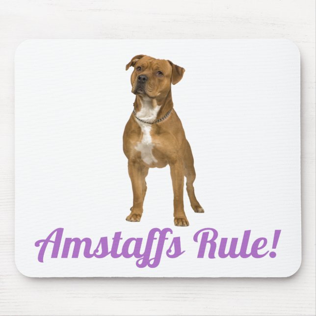 American Staffordshire Terrier (Amstaff) Mousepad (Vorne)
