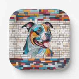 American Staffordshire Terrier - Amstaff Pappteller