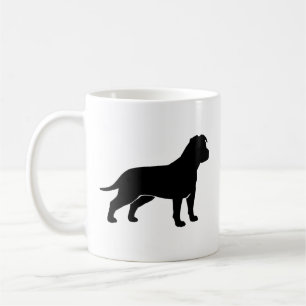 American Staffordshire Terrier AmStaff Silhouetten Kaffeetasse