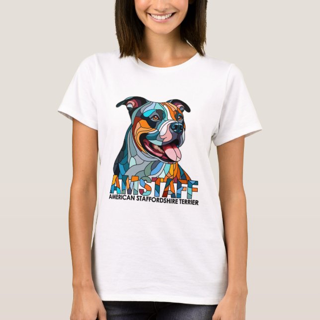American Staffordshire Terrier - Amstaff T-Shirt (Vorderseite)