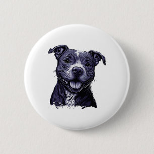 American Staffordshire Terrier Button