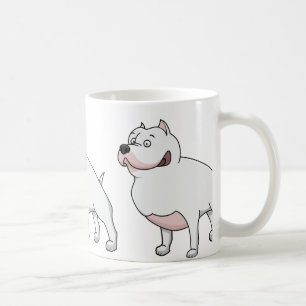 American Staffordshire Terrier Cartoon 2 Kaffeetasse