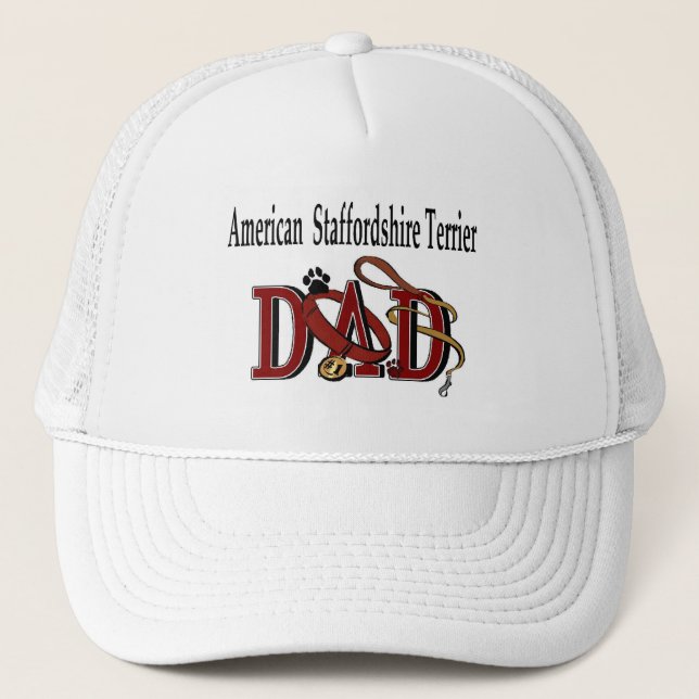 American Staffordshire Terrier Dad Truckerkappe (Vorderseite)