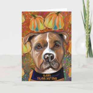 AMERICAN STAFFORDSHIRE TERRIER DANKESKARTE