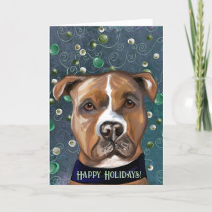 AMERICAN STAFFORDSHIRE TERRIER DANKESKARTE