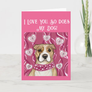 AMERICAN STAFFORDSHIRE TERRIER DANKESKARTE