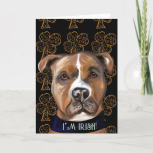 AMERICAN STAFFORDSHIRE TERRIER DANKESKARTE