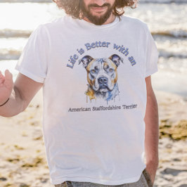 American Staffordshire Terrier dog Mama Papa T - S T-Shirt