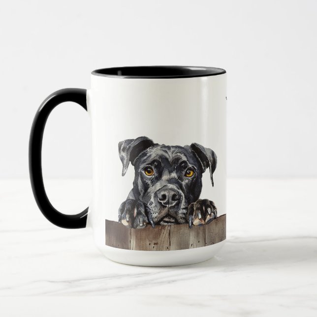 American Staffordshire Terrier Dog Tasse (Links)