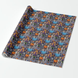 American Staffordshire Terrier Dogs Halloween Geschenkpapier