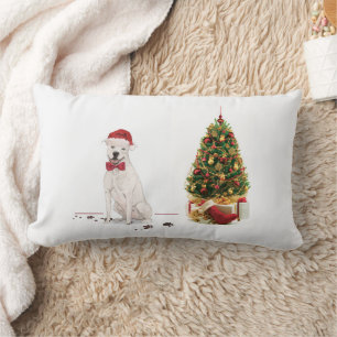 American Staffordshire Terrier Funny Christmas Dog Lendenkissen