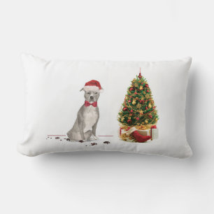 American Staffordshire Terrier Funny Christmas Dog Lendenkissen