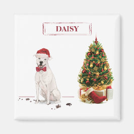 American Staffordshire Terrier Funny Christmas Dog Magnet