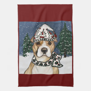 AMERICAN STAFFORDSHIRE TERRIER     GESCHIRRTUCH