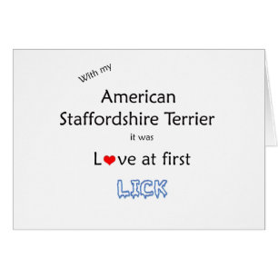 American Staffordshire Terrier Lick Design