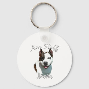 American Staffordshire Terrier Mama 2 Schlüsselanhänger