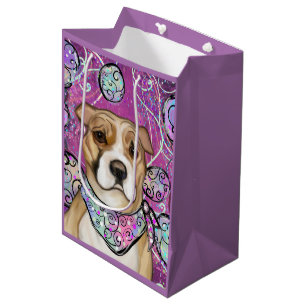 AMERICAN STAFFORDSHIRE TERRIER           MITTLERE GESCHENKTÜTE