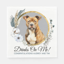 American Staffordshire Terrier Wedding Napkins Serviette