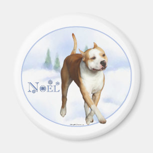American Staffordshire Terrier Weihnachten - Magne Magnet