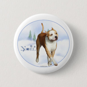American Staffordshire Terrier Weihnachten - Schal Button