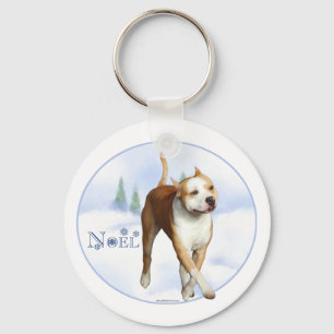 American Staffordshire Terrier Weihnachten - Schlü Schlüsselanhänger