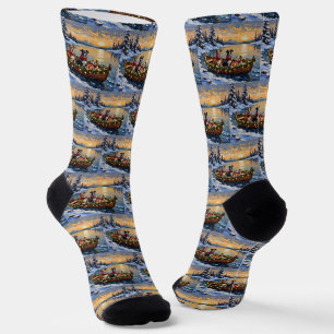 American Staffordshire Terrier Weihnachtsboot Socken