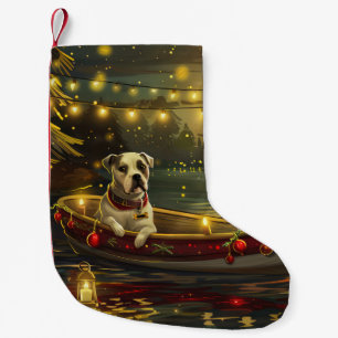 American Staffordshire Weihnachtsfest Reise Kleiner Weihnachtsstrumpf