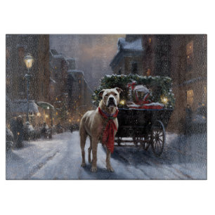 American Staffordshire Weihnachtsfestzeit Schneidebrett
