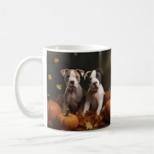 American Staffordshire Welpe Autumn Delight Kaffeetasse
