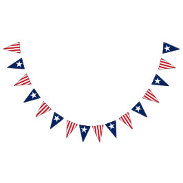 American Stars Stripes Red White Blue USA Wimpelkette