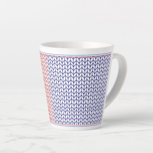 AMERICAN STRICK Latte Tasse (Rechte Ecke)