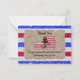 American Strip Dankeschön Card Mitteilungskarte