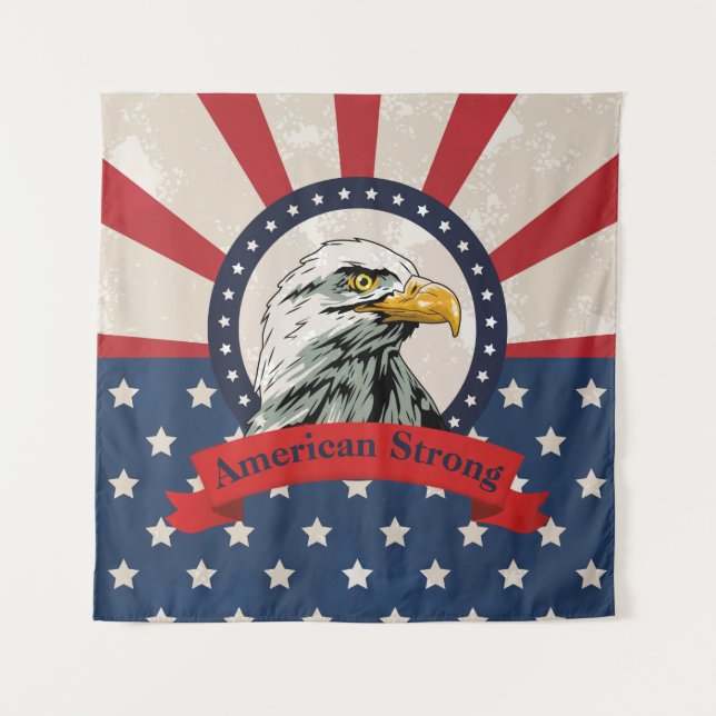 American Strong Wandteppich (Vorderseite)
