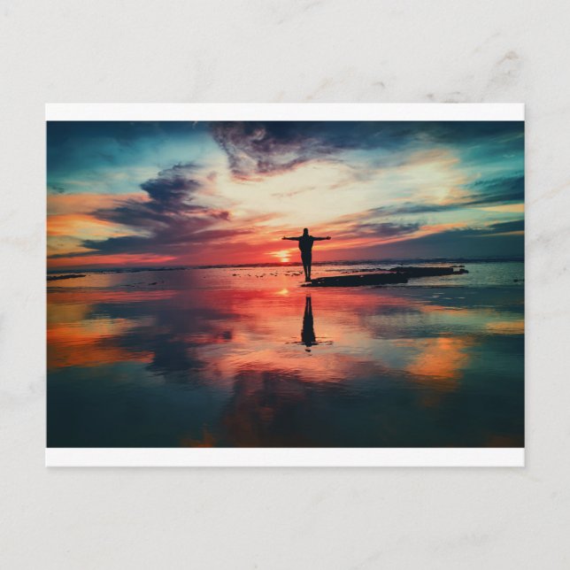 American Sunset (64) Postkarte (Vorderseite)