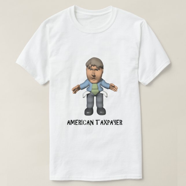 American Taxpayer IRS Joke Taxday Spaß Fun Empty T-Shirt (Design vorne)