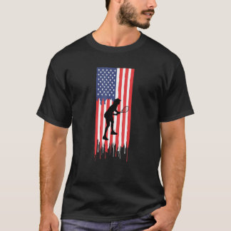 American Tennis Player Frauen für Tennis T-Shirt
