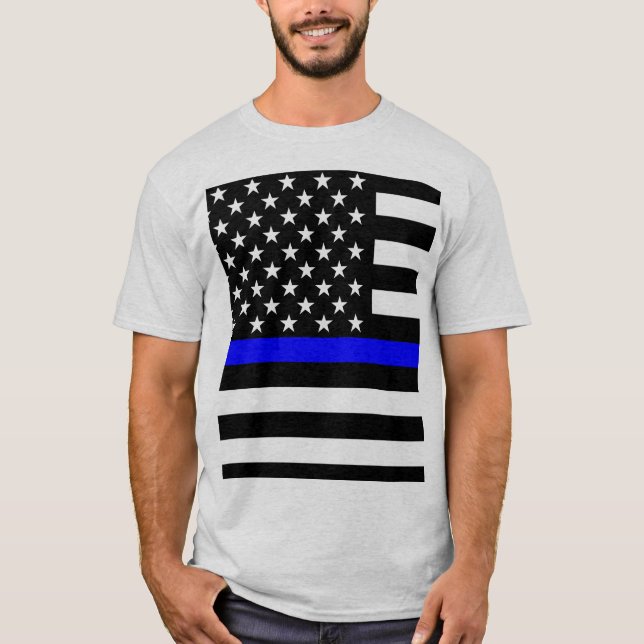 American Thin Blue Line T-Shirt (Vorderseite)