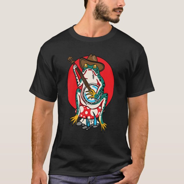 American Traditional Old School Tattoo Flash Frog T-Shirt (Vorderseite)