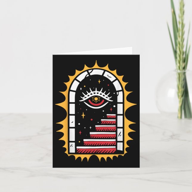 American Traditional Old School Tattoo Flash Tinte Karte (Vorderseite)