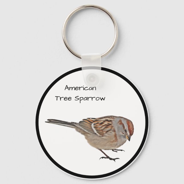 American Tree Sparrow Schlüsselanhänger (Vorderseite)