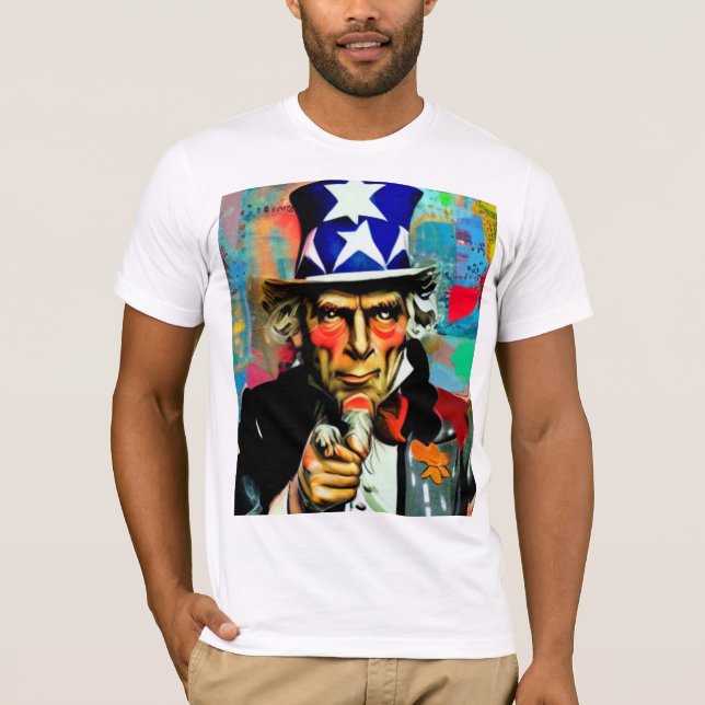 American Uncle Sam T-Shirt (Vorderseite)